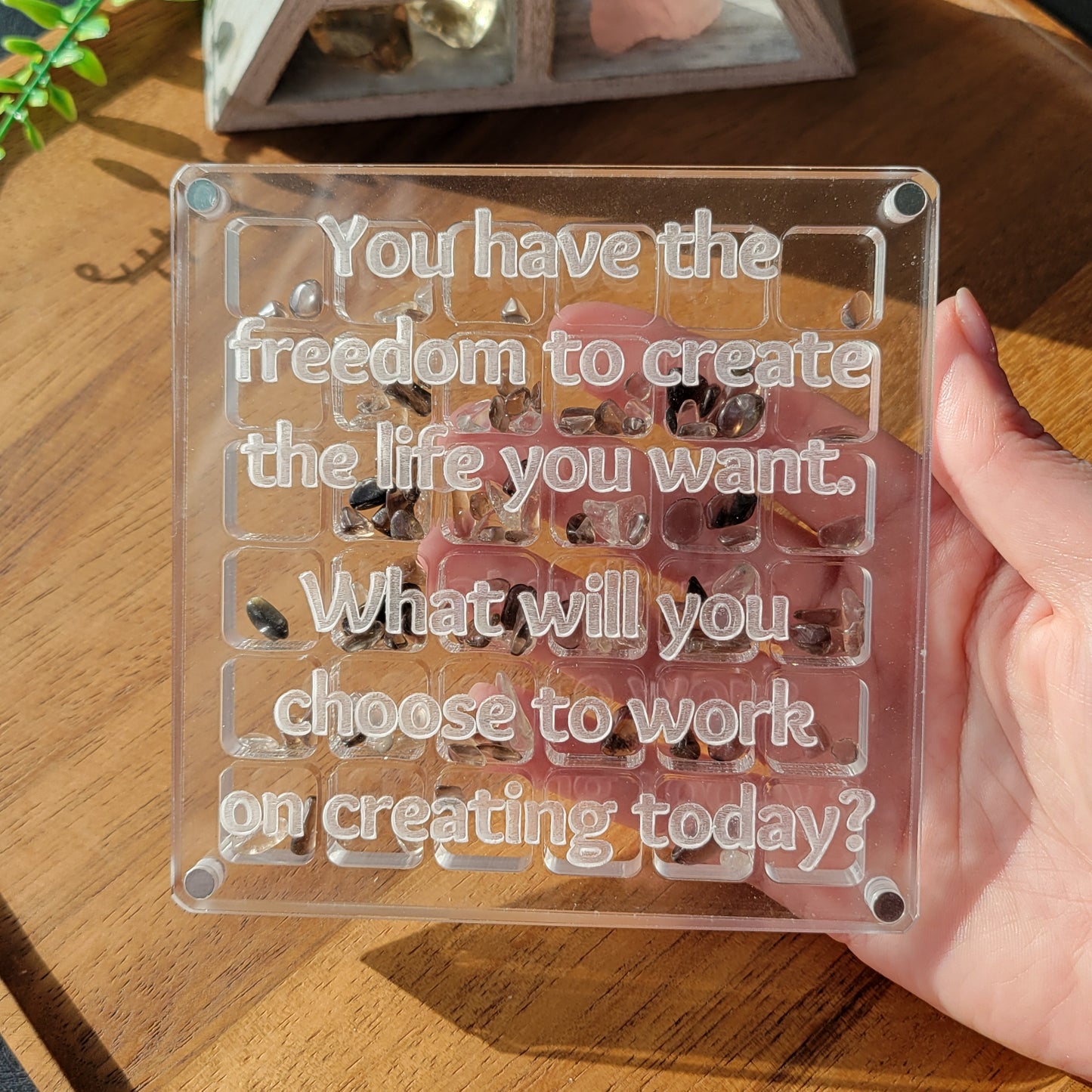 Acrylic Magnetic Crystal Display Case