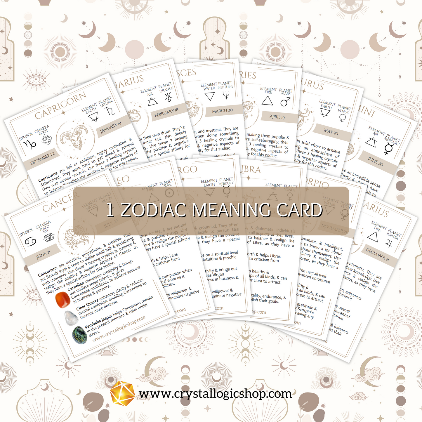 Zodiac Crystal Set ** Sagittarius **