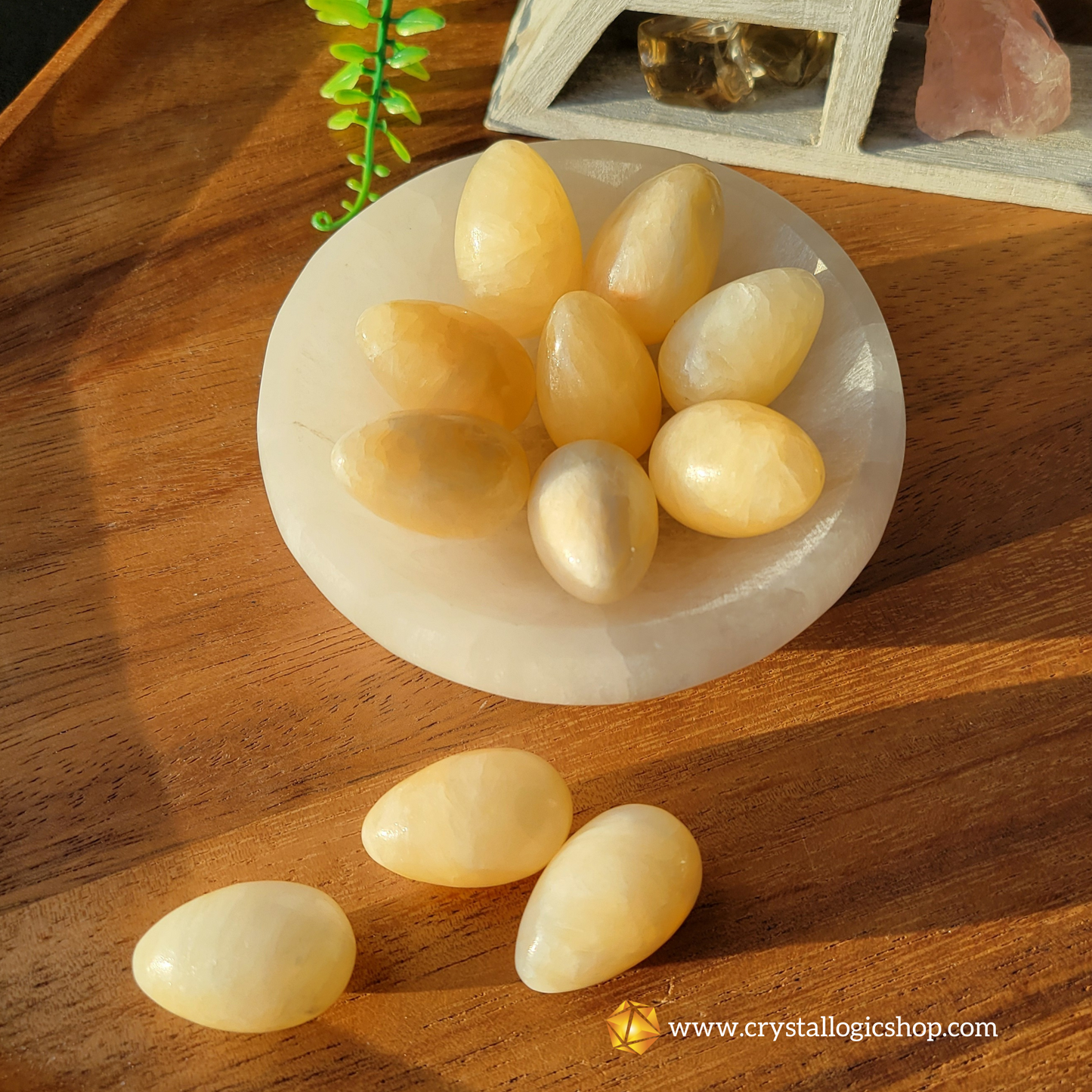 Yellow Calcite Egg