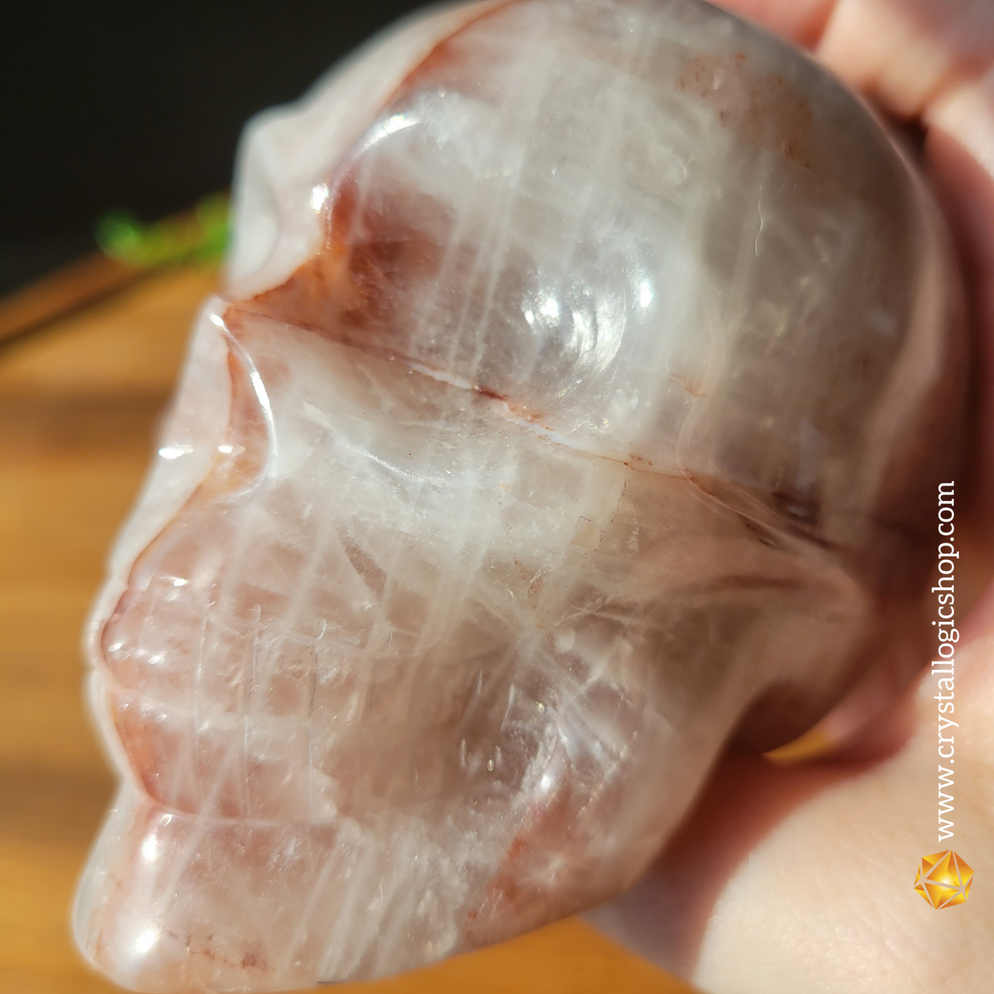 Fire Quartz Skull