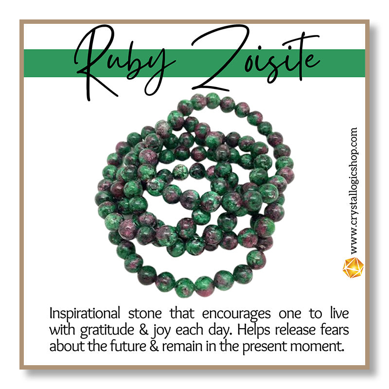 Ruby Zoisite Bracelet (8mm)