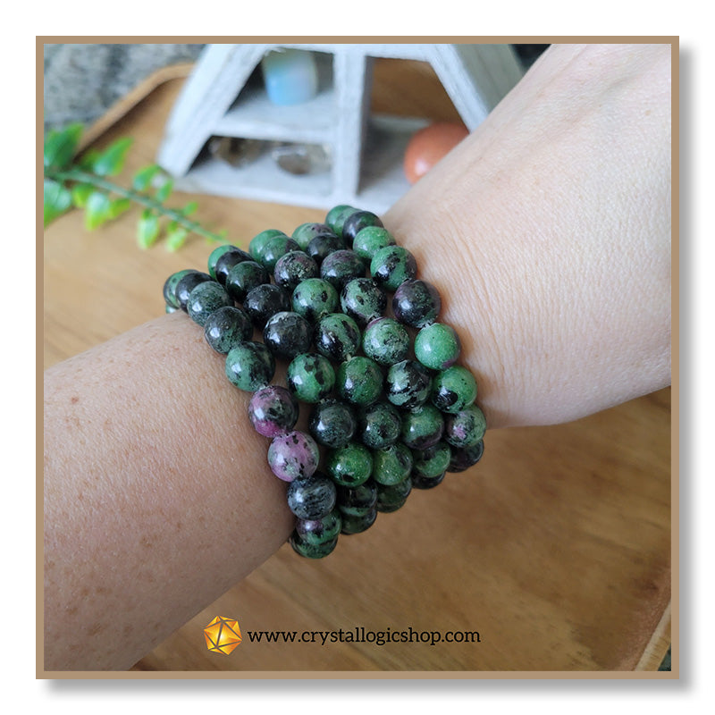 Ruby Zoisite Bracelet (8mm)