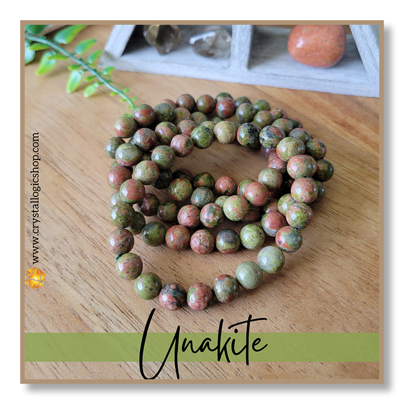 Unakite Bracelet (8mm)