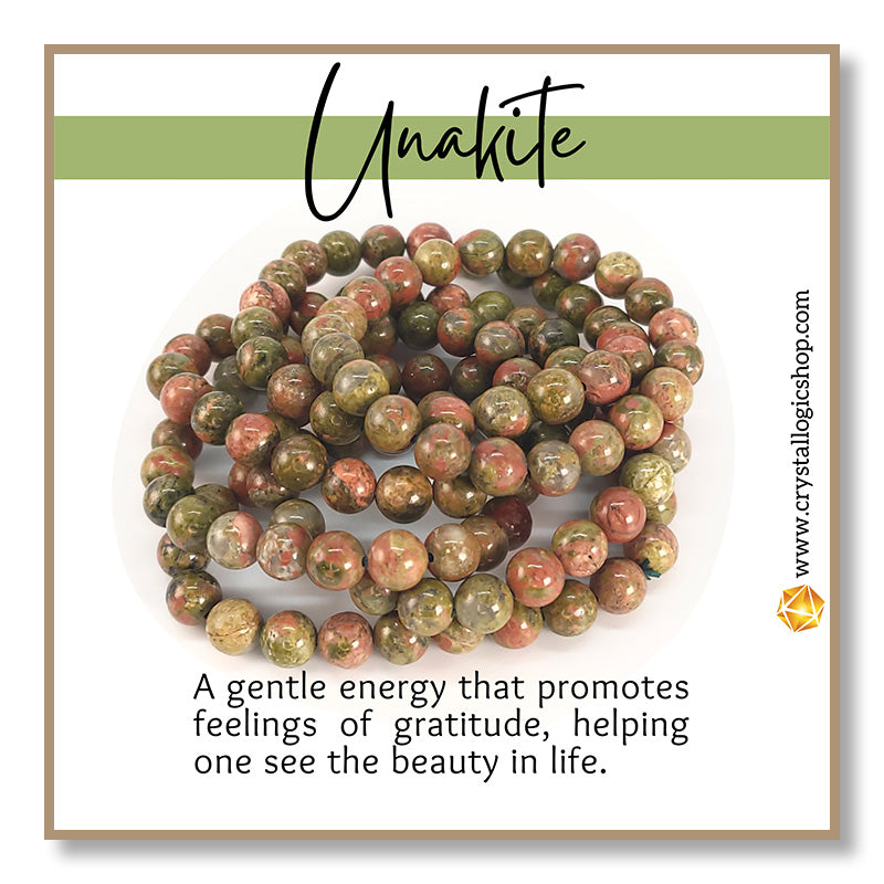 Unakite Bracelet (8mm)