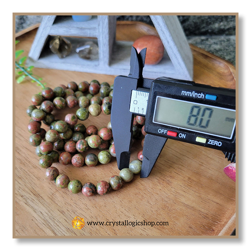 Unakite Bracelet (8mm)