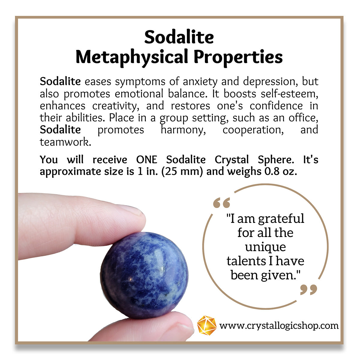 Sodalite Sphere