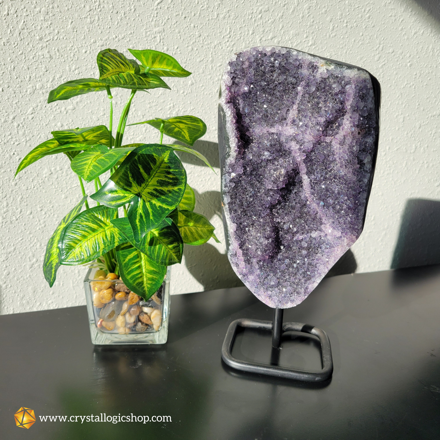 Amethyst Cluster on a stand (Large)
