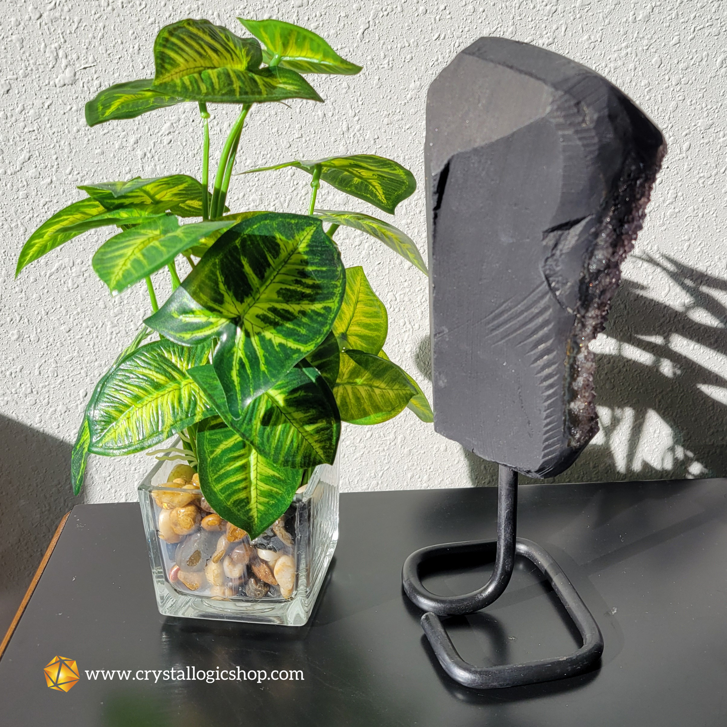 Amethyst Cluster on a stand (Large)