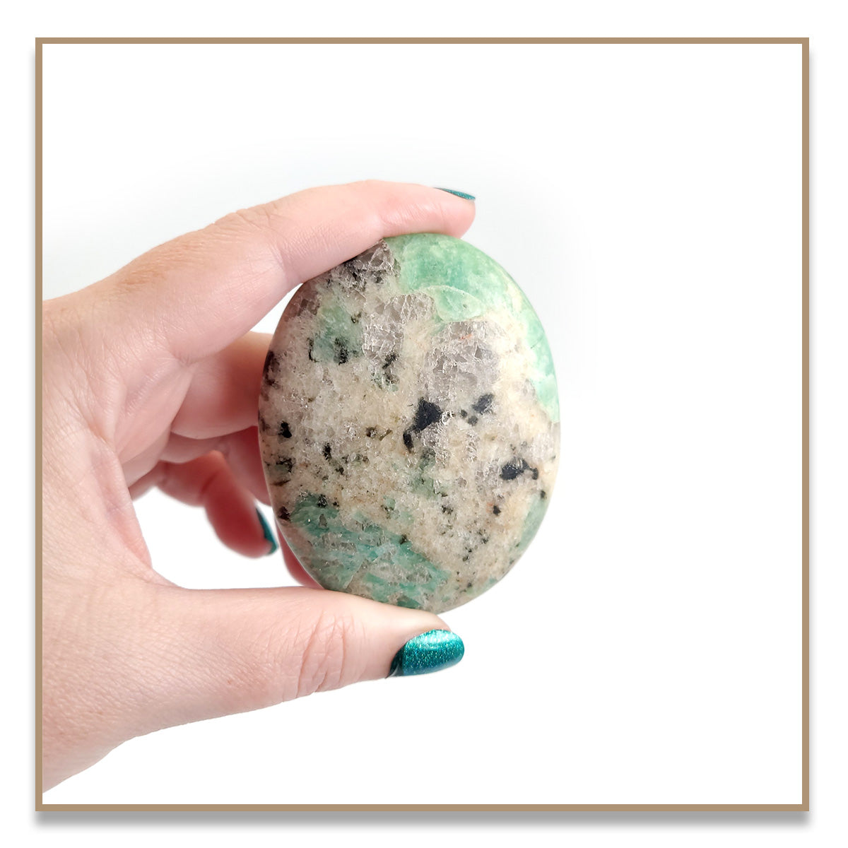 Amazonite Palm Stone