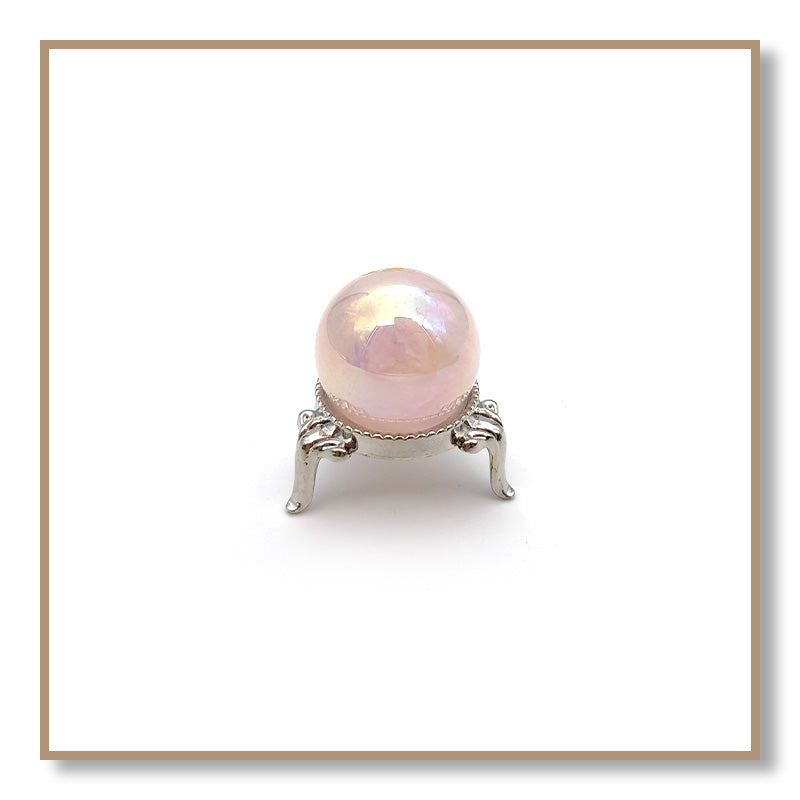 Angel Aura Rose Quartz Sphere