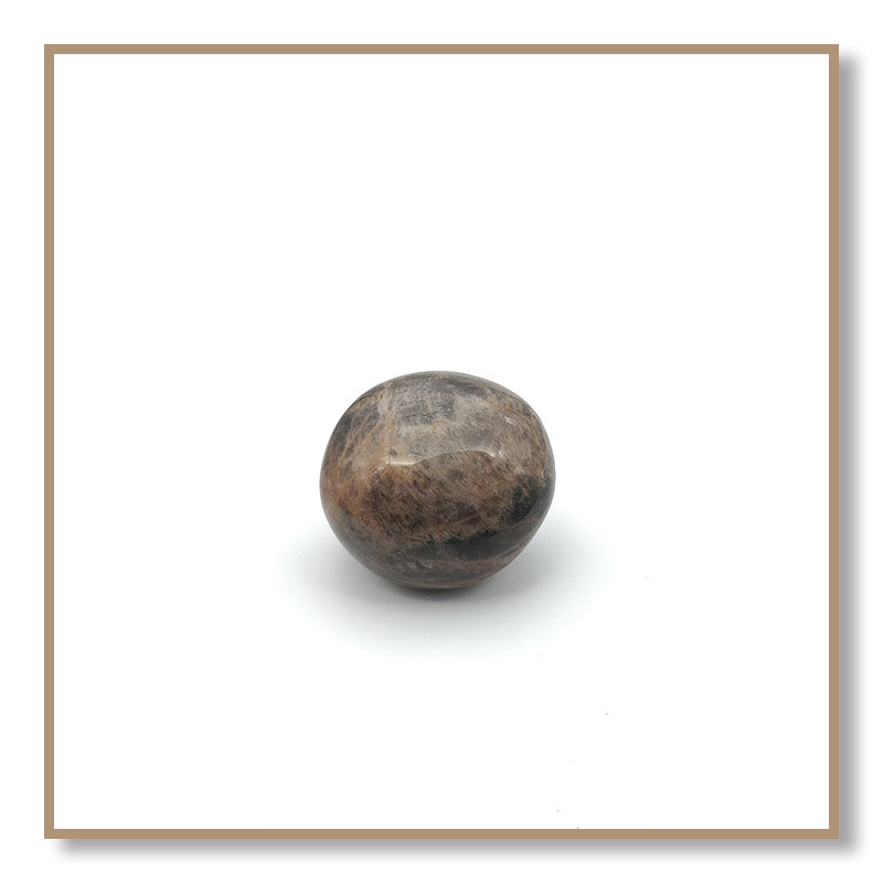 Black Moonstone Palm Stone