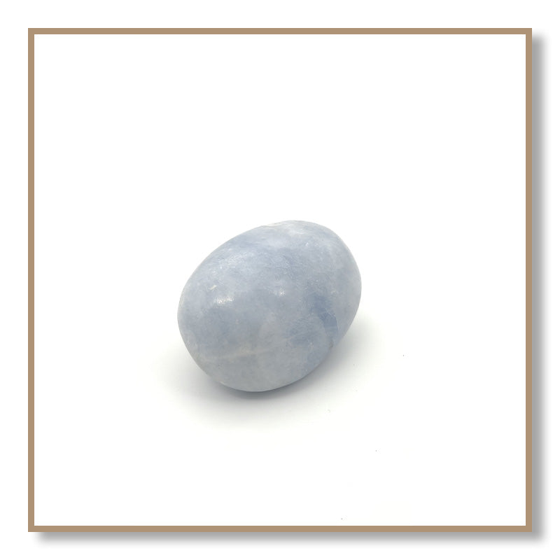 Blue Calcite Palm Stone