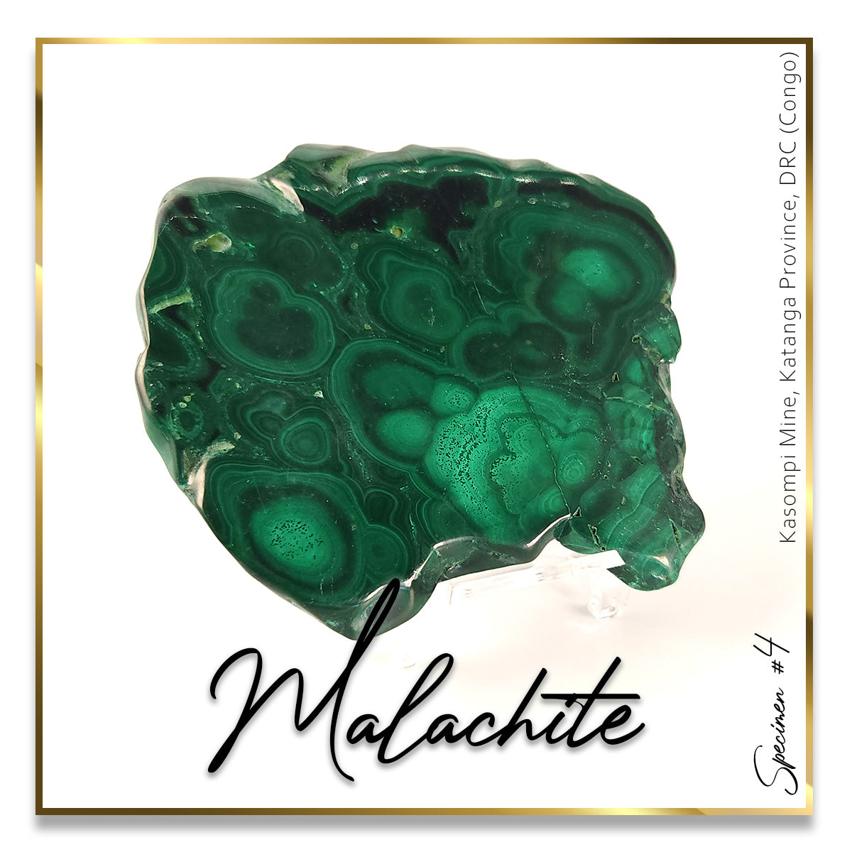 Malachite Slab Specimen
