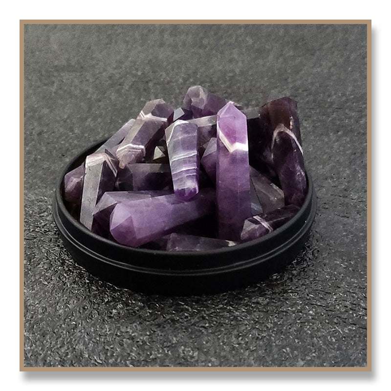 Chevron Amethyst Double Terminated Point (4-pack)
