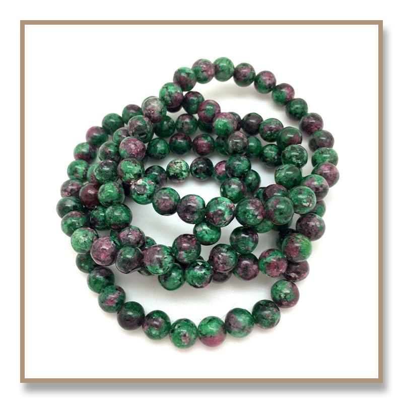 Ruby Zoisite Bracelet (8mm)