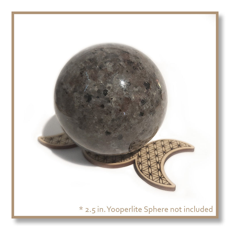 Triple Moon Goddess Sphere Stand