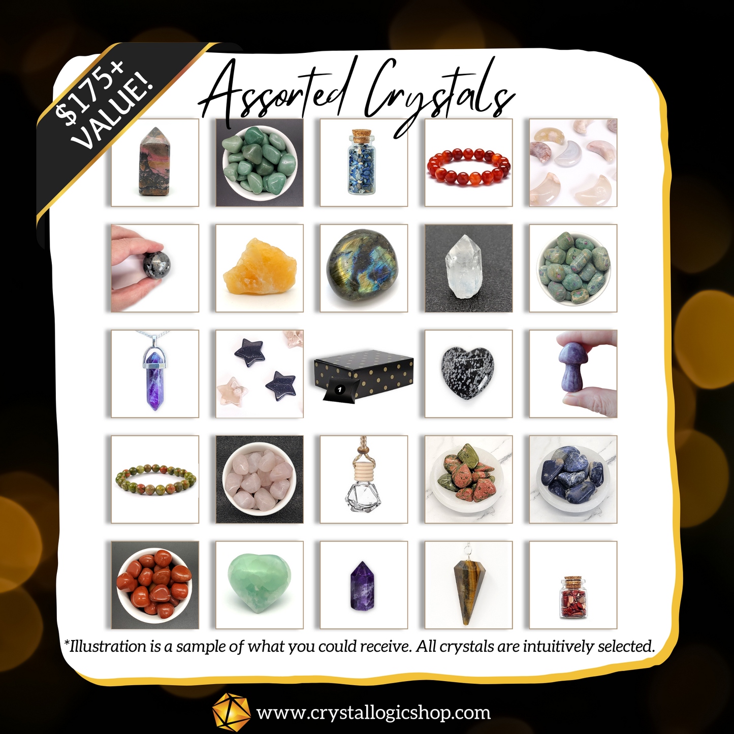 24-Day Advent Calendar - Assorted Crystals