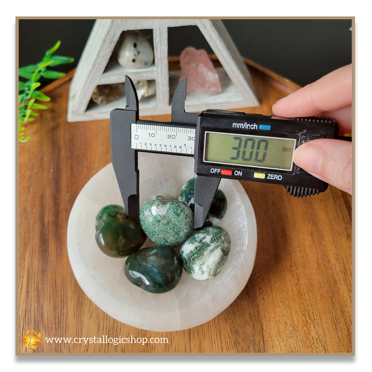 Moss Agate Heart