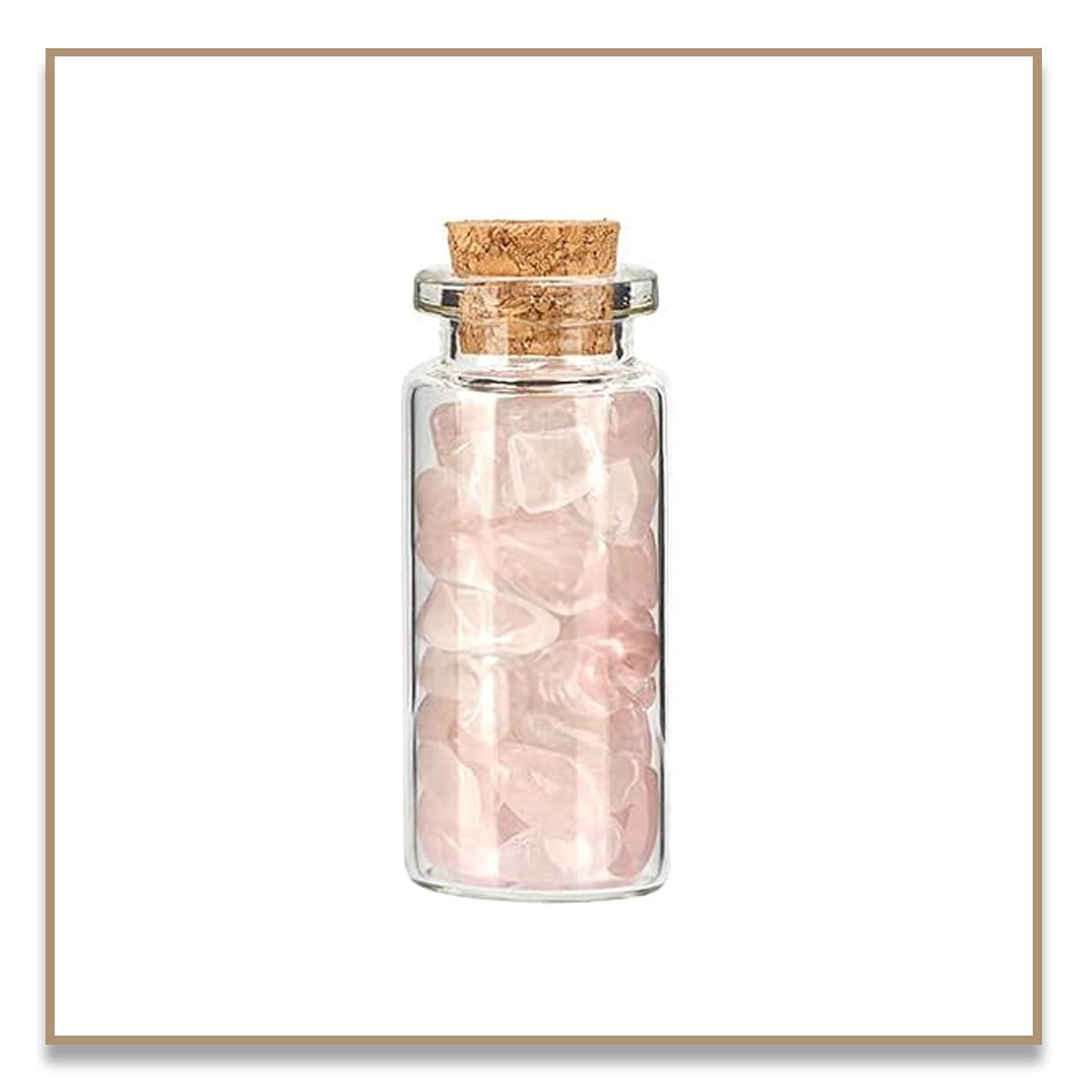 Rose Quartz Crystal Vial (Large)