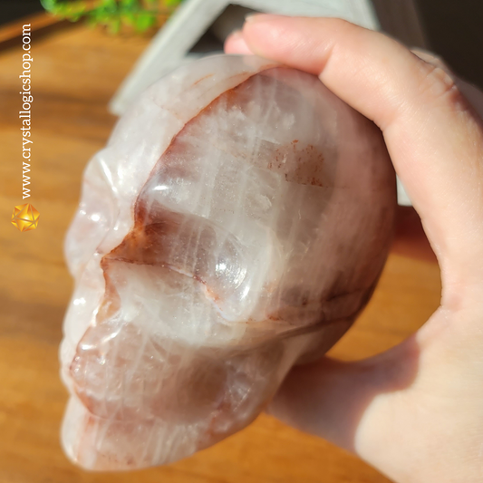 Fire Quartz Skull