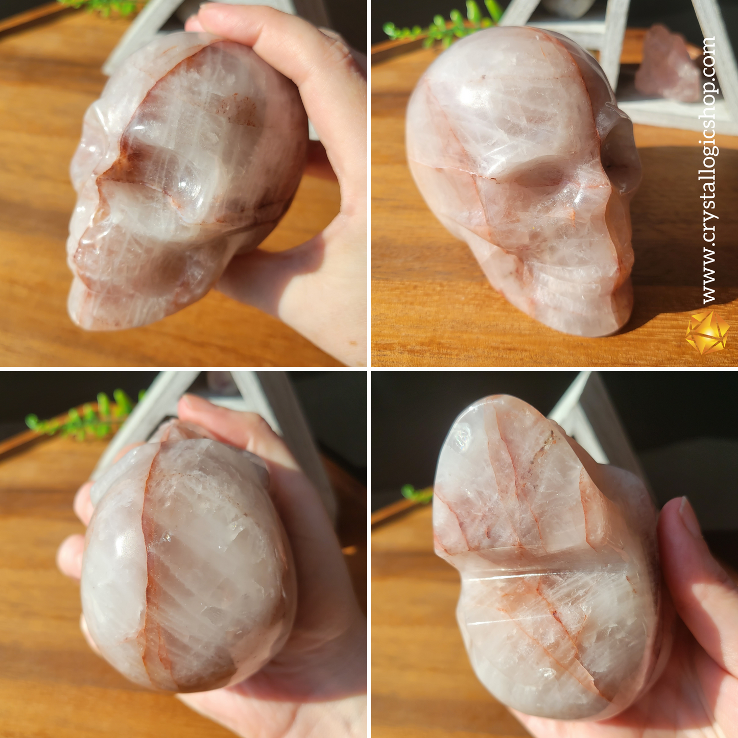 Fire Quartz Skull