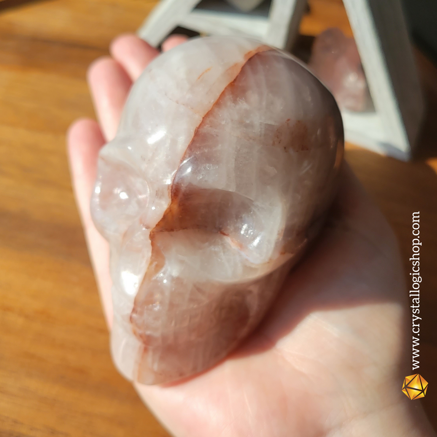 Fire Quartz Skull