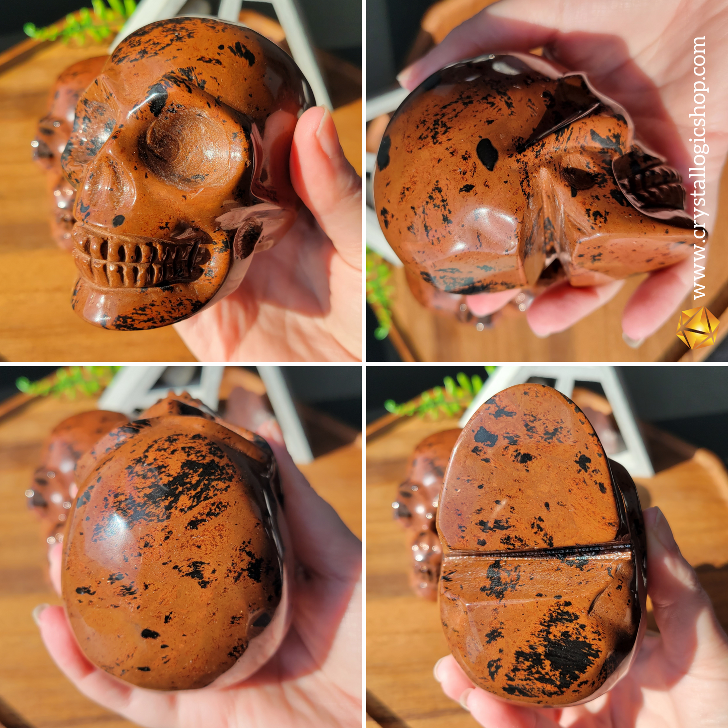 Mahogany Obsidian Skull