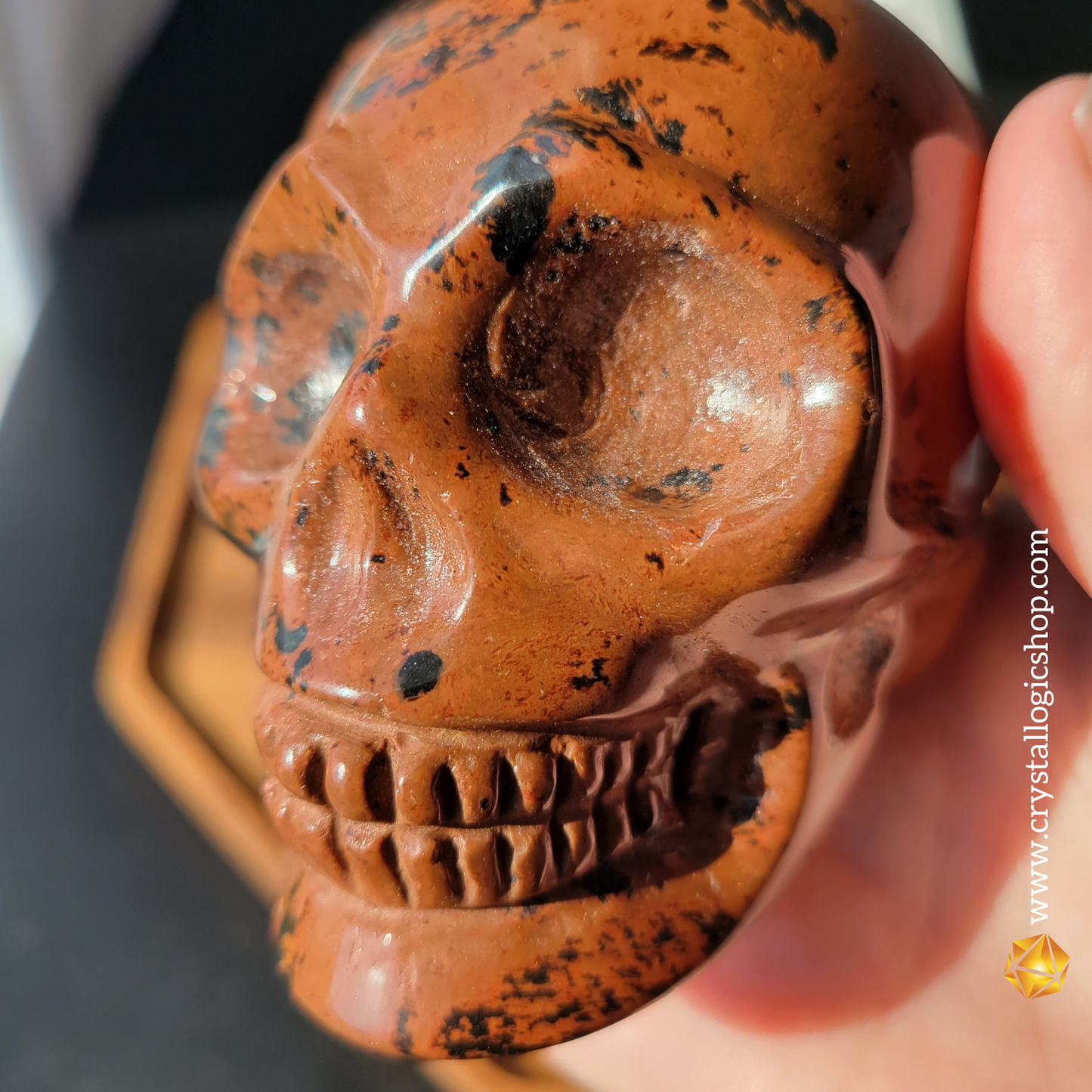 Mahogany Obsidian Skull
