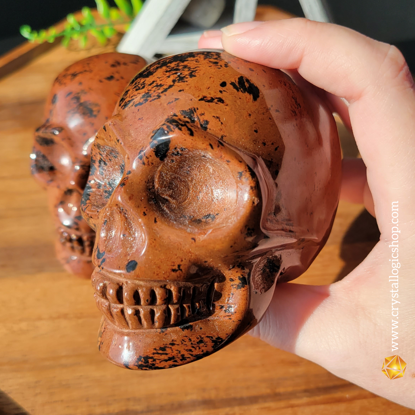 Mahogany Obsidian Skull