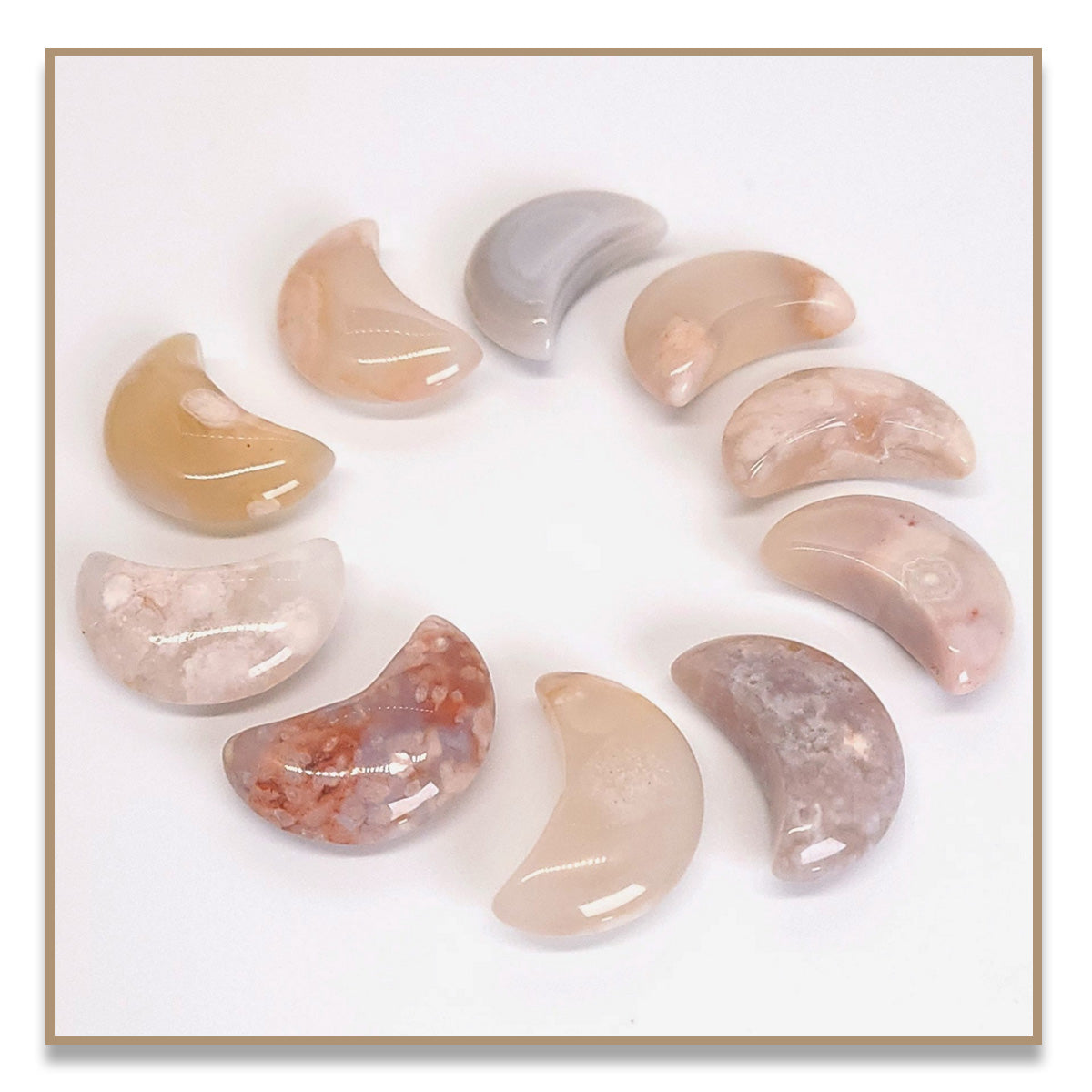 Flower Agate Moon