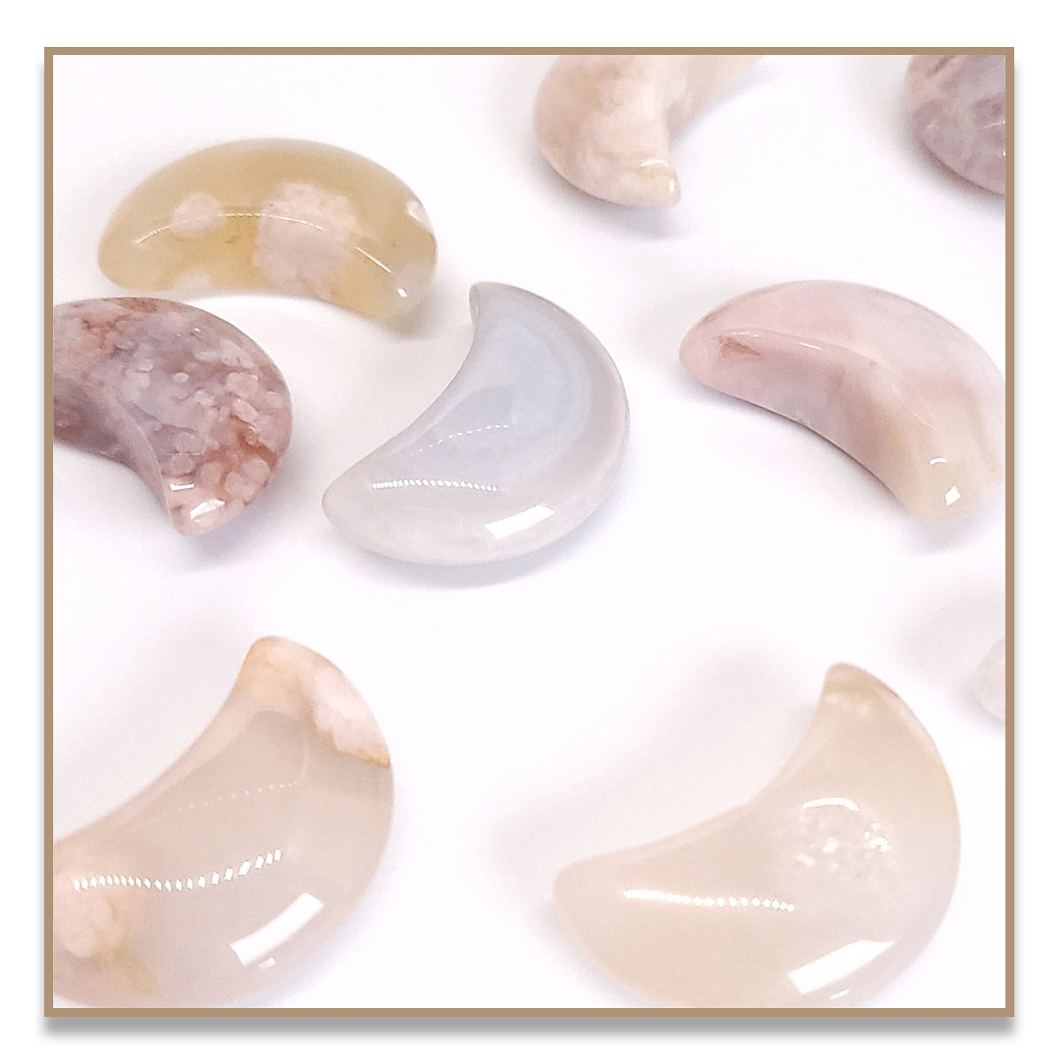 Flower Agate Moon