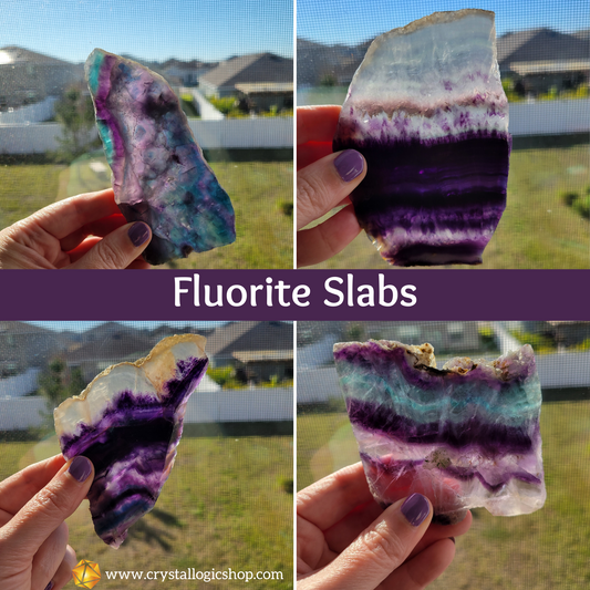 Rainbow Fluorite Slab