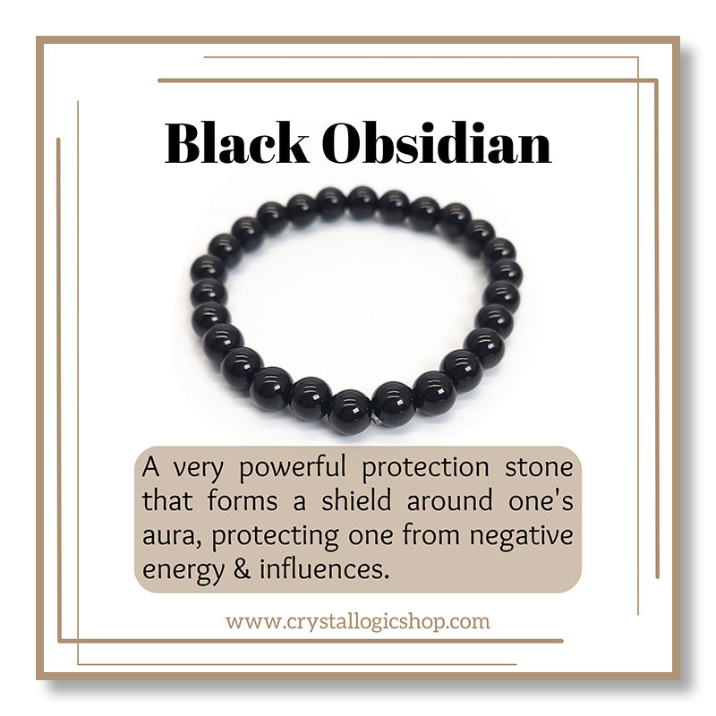 Black Obsidian Bracelet (8mm)