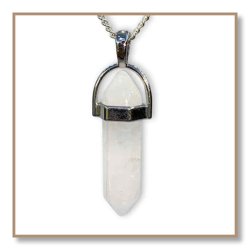 Clear Quartz Double-Terminated Necklace