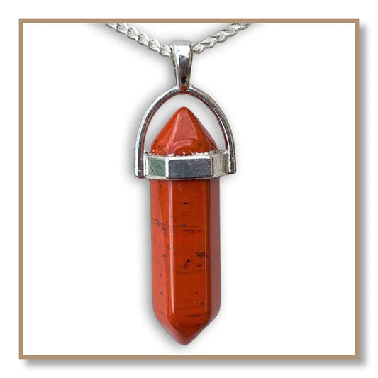 Red Jasper Double-Terminated Necklace