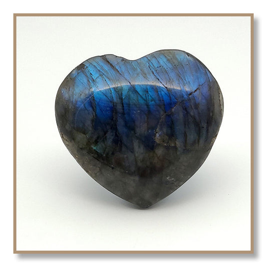 Labradorite Heart