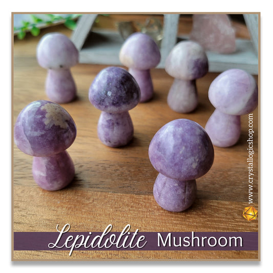 Lepidolite Mushroom