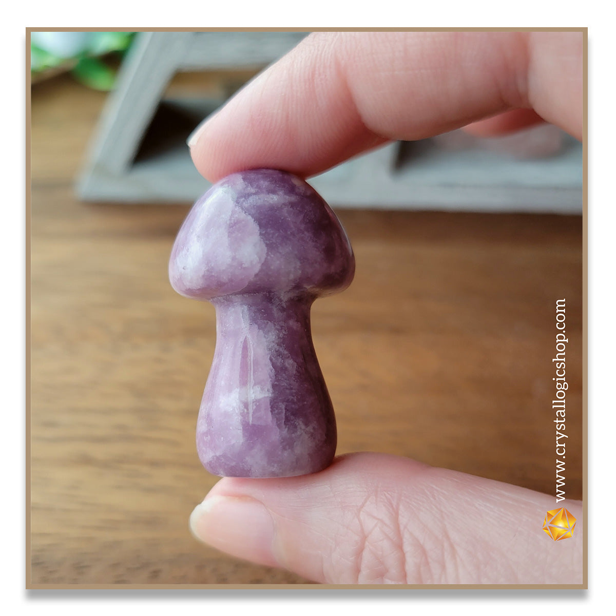 Lepidolite Mushroom