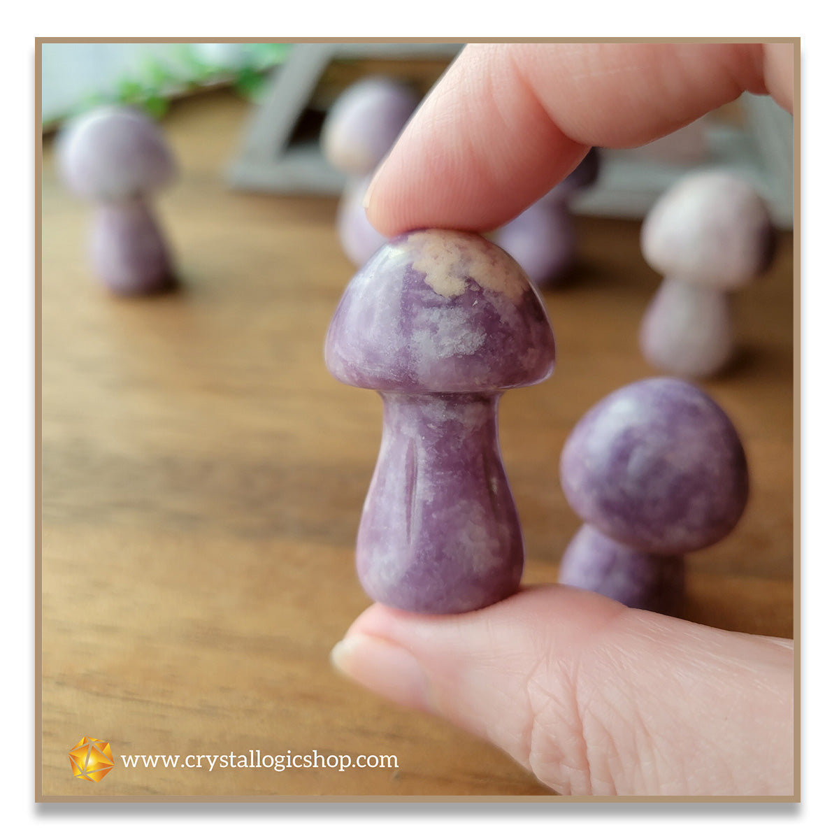 Lepidolite Mushroom