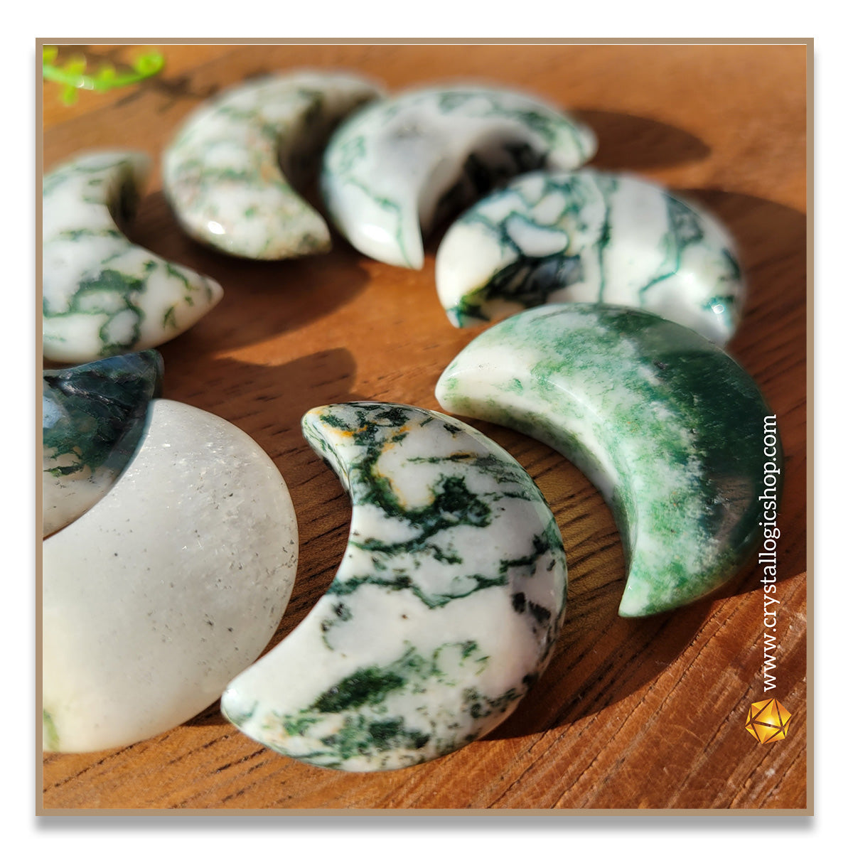 Moss Agate Moon