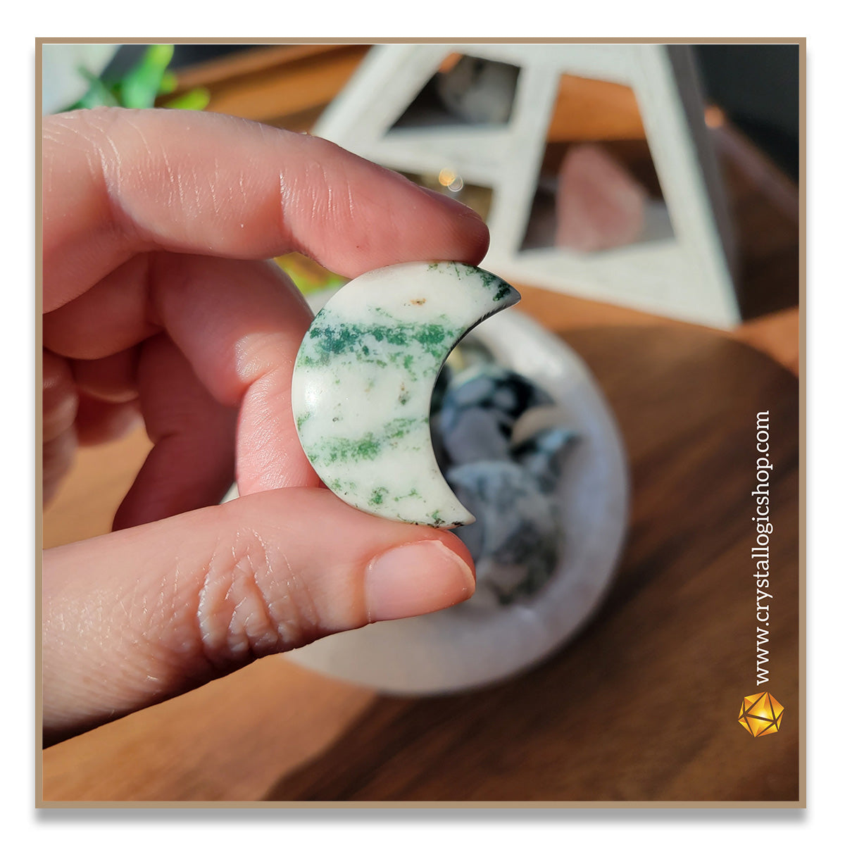 Moss Agate Moon