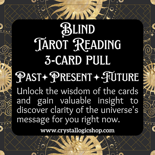 Past Present Future Blind Tarot Reading 3 Cards