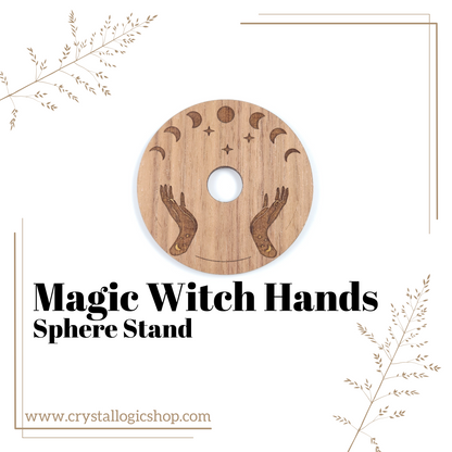 Magic Witch Hands Sphere Stand