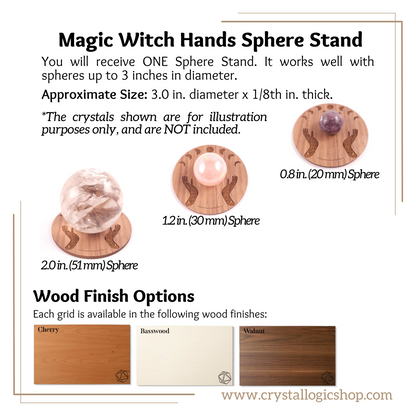 Magic Witch Hands Sphere Stand