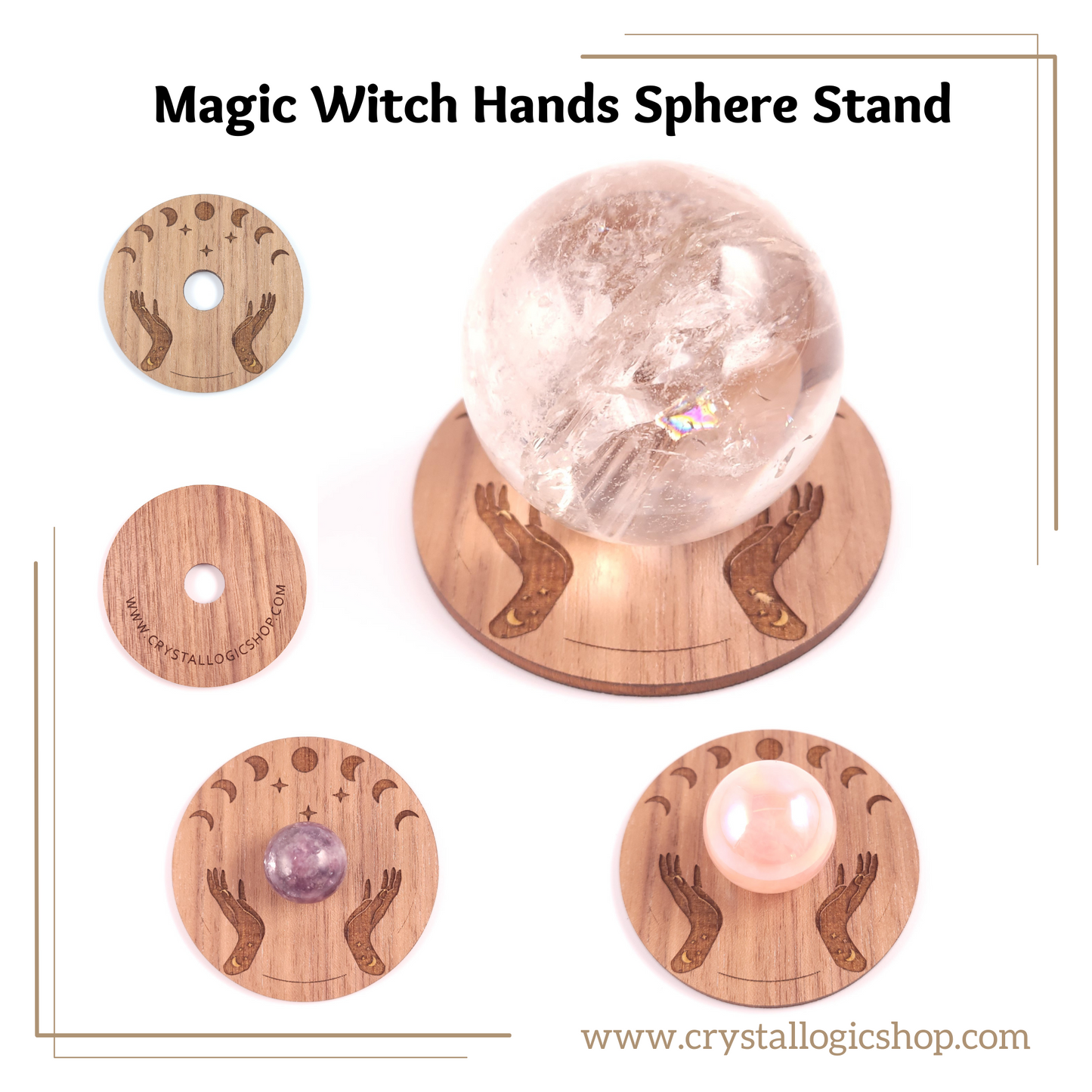 Magic Witch Hands Sphere Stand