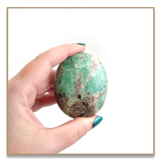 Amazonite Palm Stone