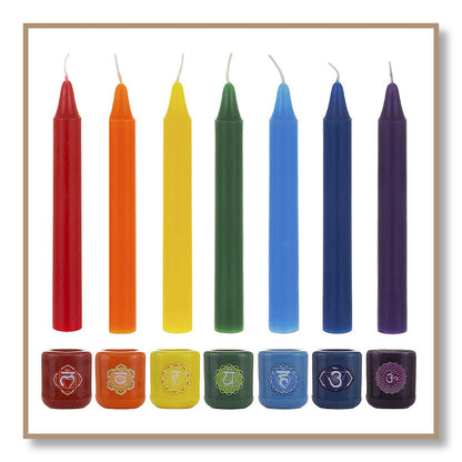 Chakra Colored Spell Candle Set