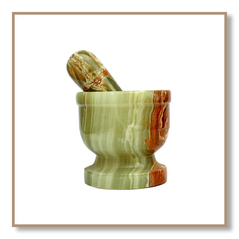 Green Onyx Mortar & Pestle (3 in.)