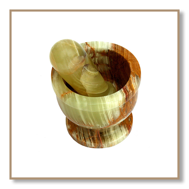 Green Onyx Mortar & Pestle (3 in.)