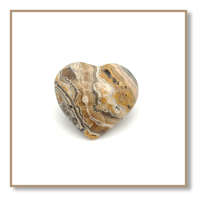 Black-Banded Bumble Bee Calcite Heart